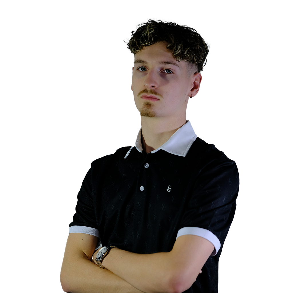 Carbon Black Monogram Polo Shirt