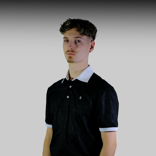 Monogram Polo Carbon Black Shirt