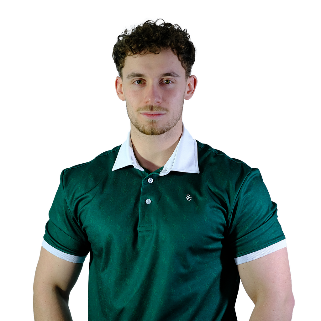 Heritage Green Monogram Polo Shirt